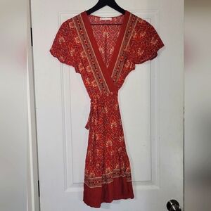 Boho Wrap Dress